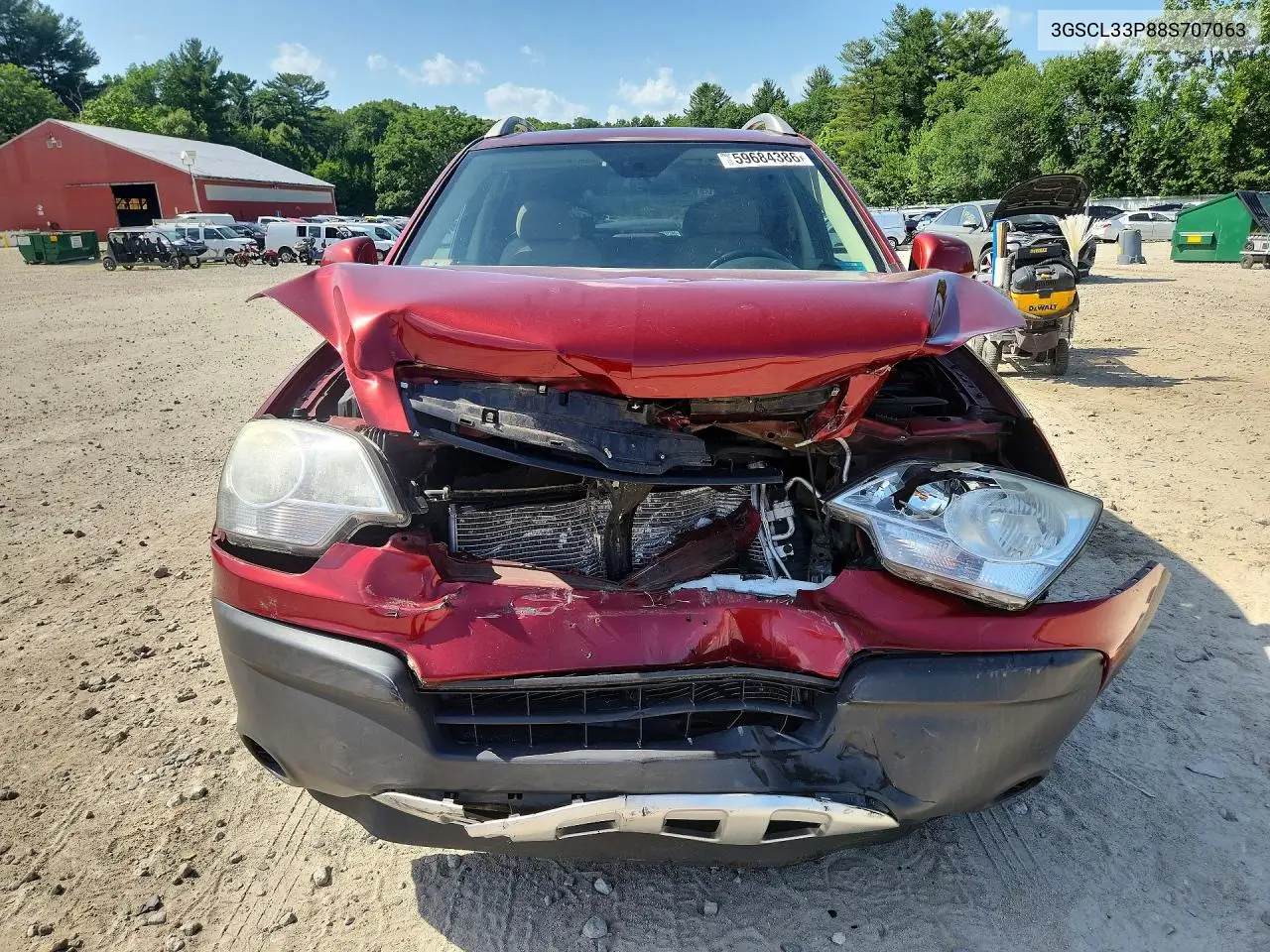 2008 Saturn Vue Xe VIN: 3GSCL33P88S707063 Lot: 59684386