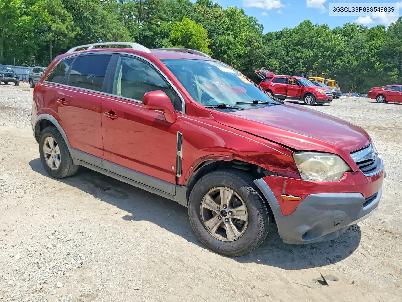 2008 Saturn Vue Xe VIN: 3GSCL33P88S549839 Lot: 61779486