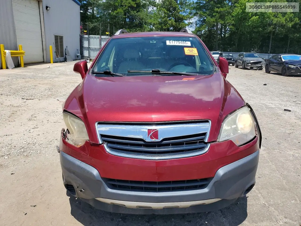 2008 Saturn Vue Xe VIN: 3GSCL33P88S549839 Lot: 61779486