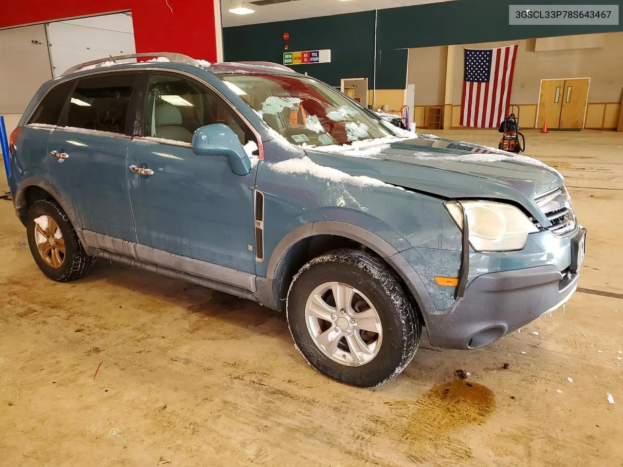 2008 Saturn Vue Xe VIN: 3GSCL33P78S643467 Lot: 75054625