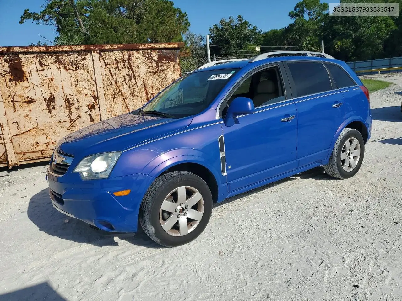 2008 Saturn Vue Xr VIN: 3GSCL53798S533547 Lot: 85608275