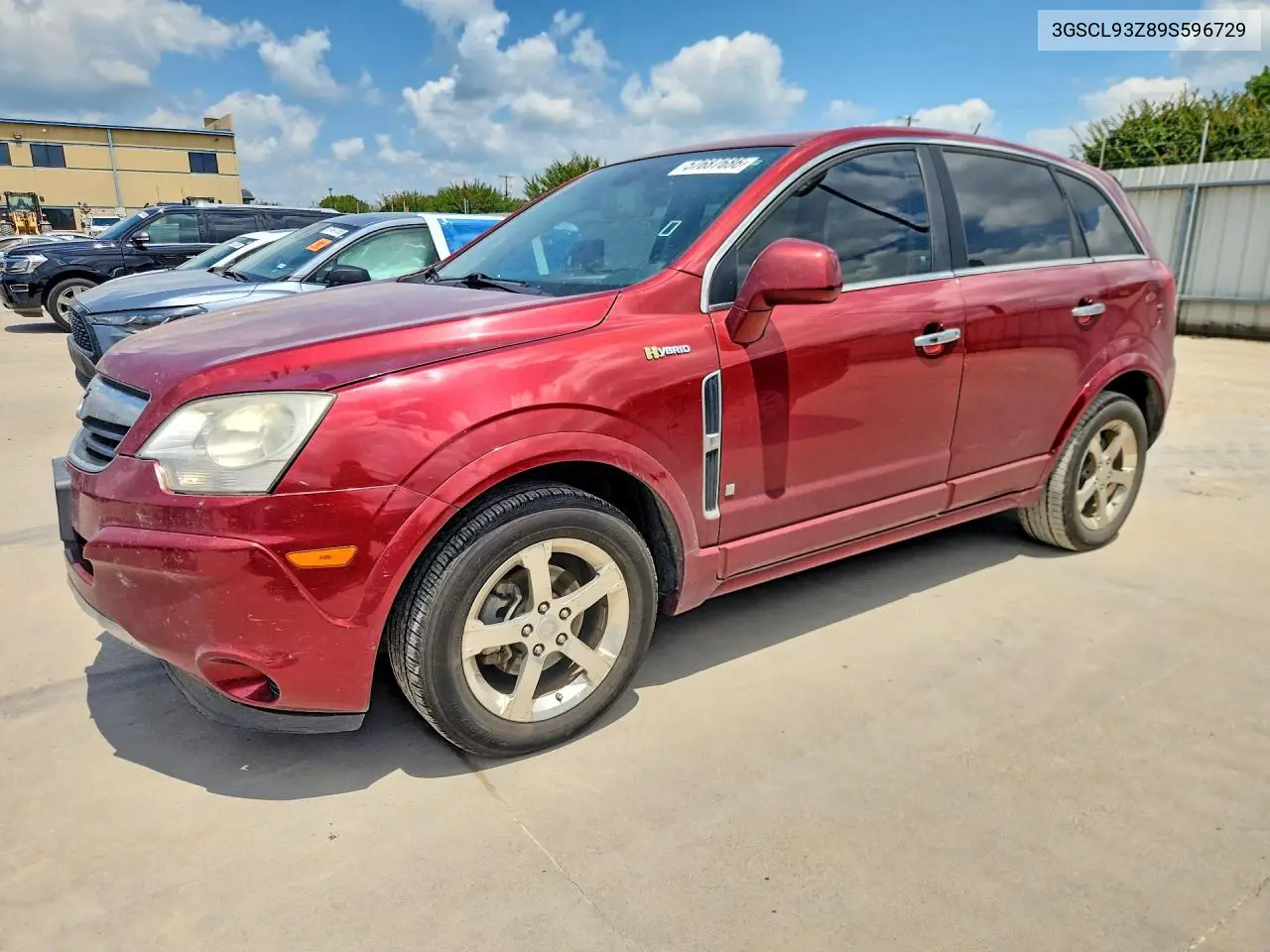 2009 Saturn Vue Hybrid VIN: 3GSCL93Z89S596729 Lot: 57687686