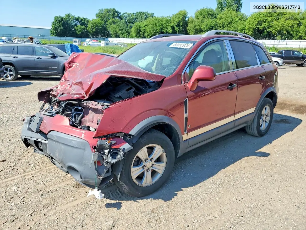 2009 Saturn Vue Xe VIN: 3GSCL33P99S517743 Lot: 60092926