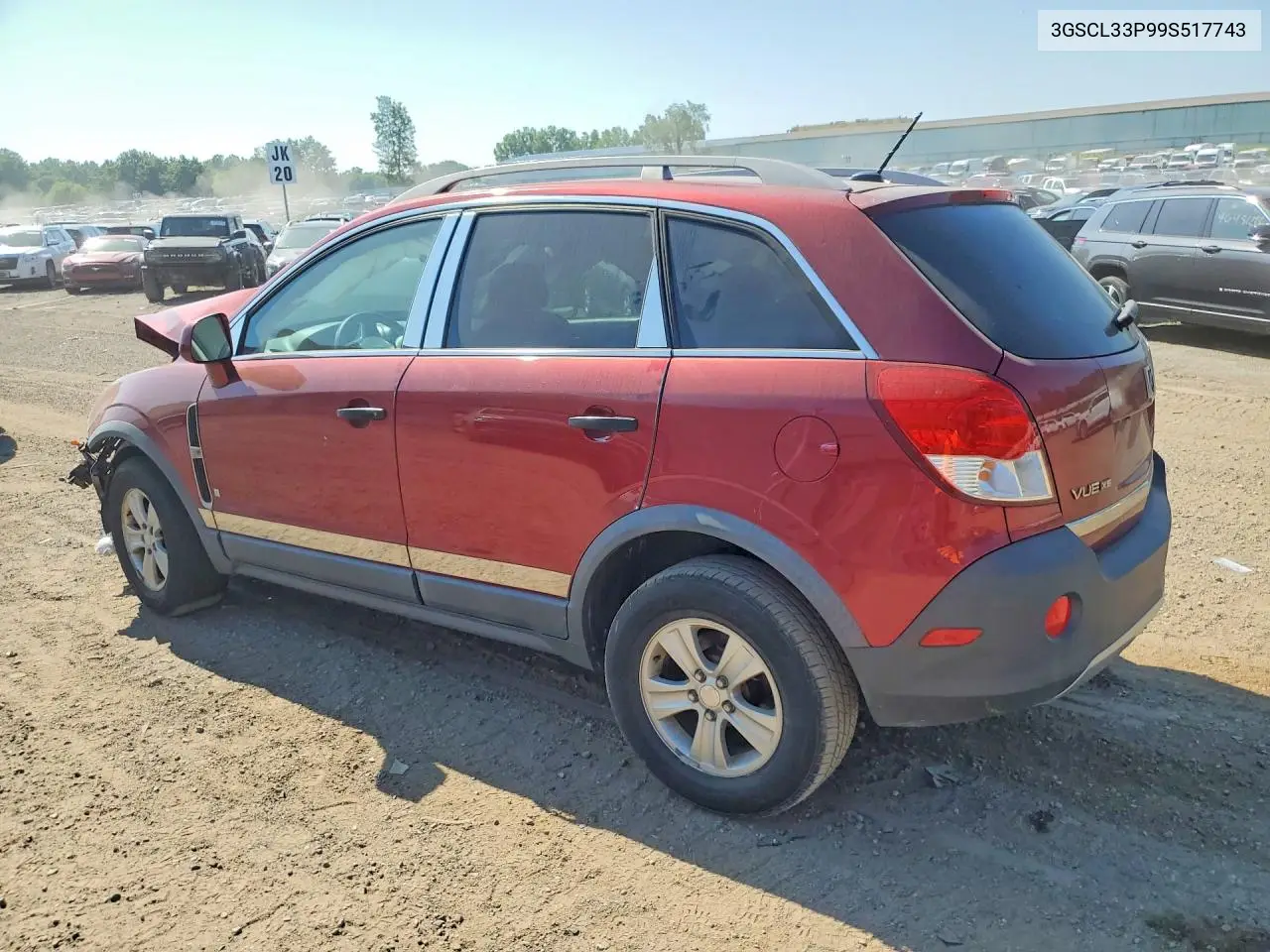 2009 Saturn Vue Xe VIN: 3GSCL33P99S517743 Lot: 60092926