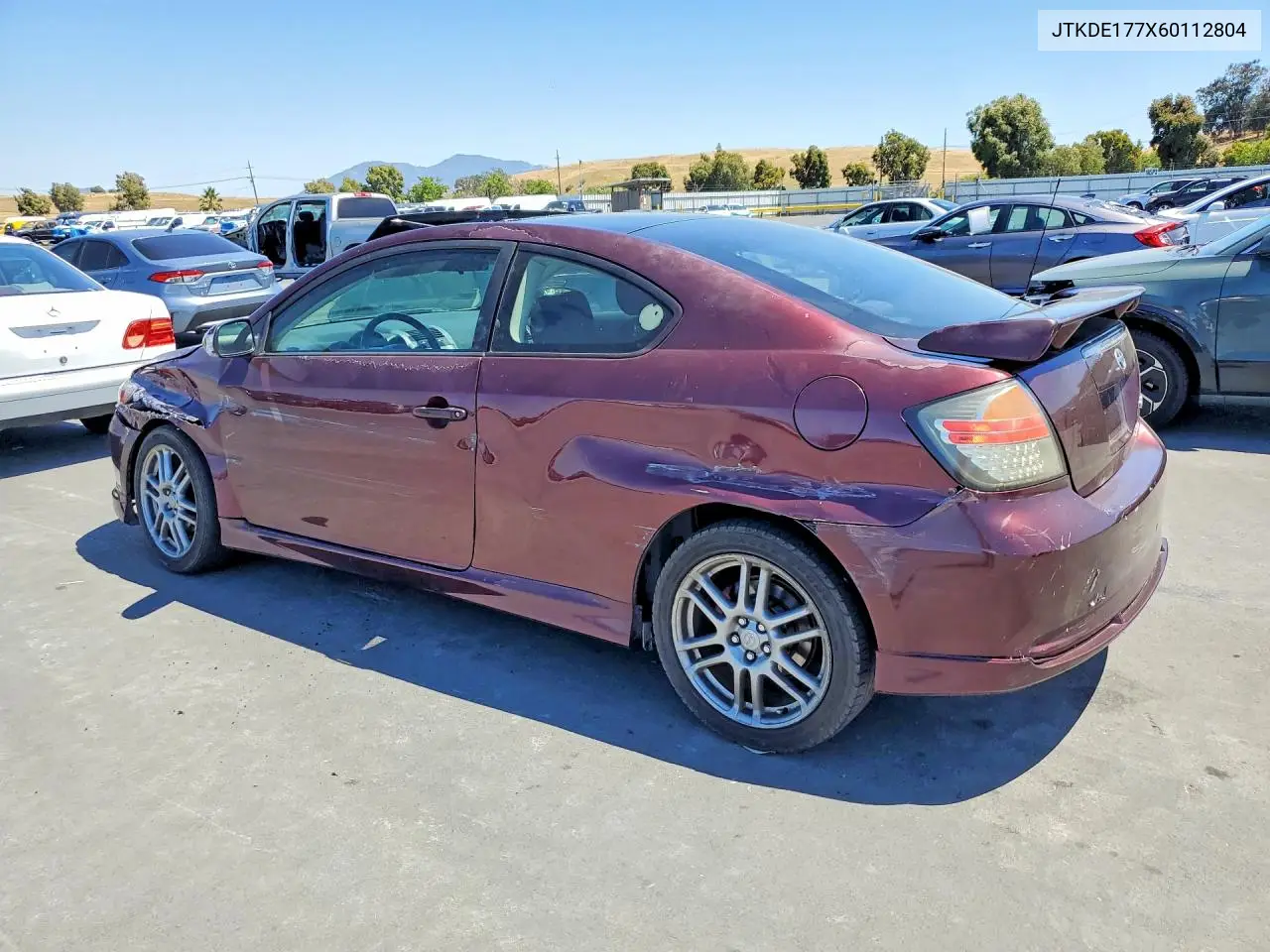 2006 Scion Tc Base VIN: JTKDE177X60112804 Lot: 55992476