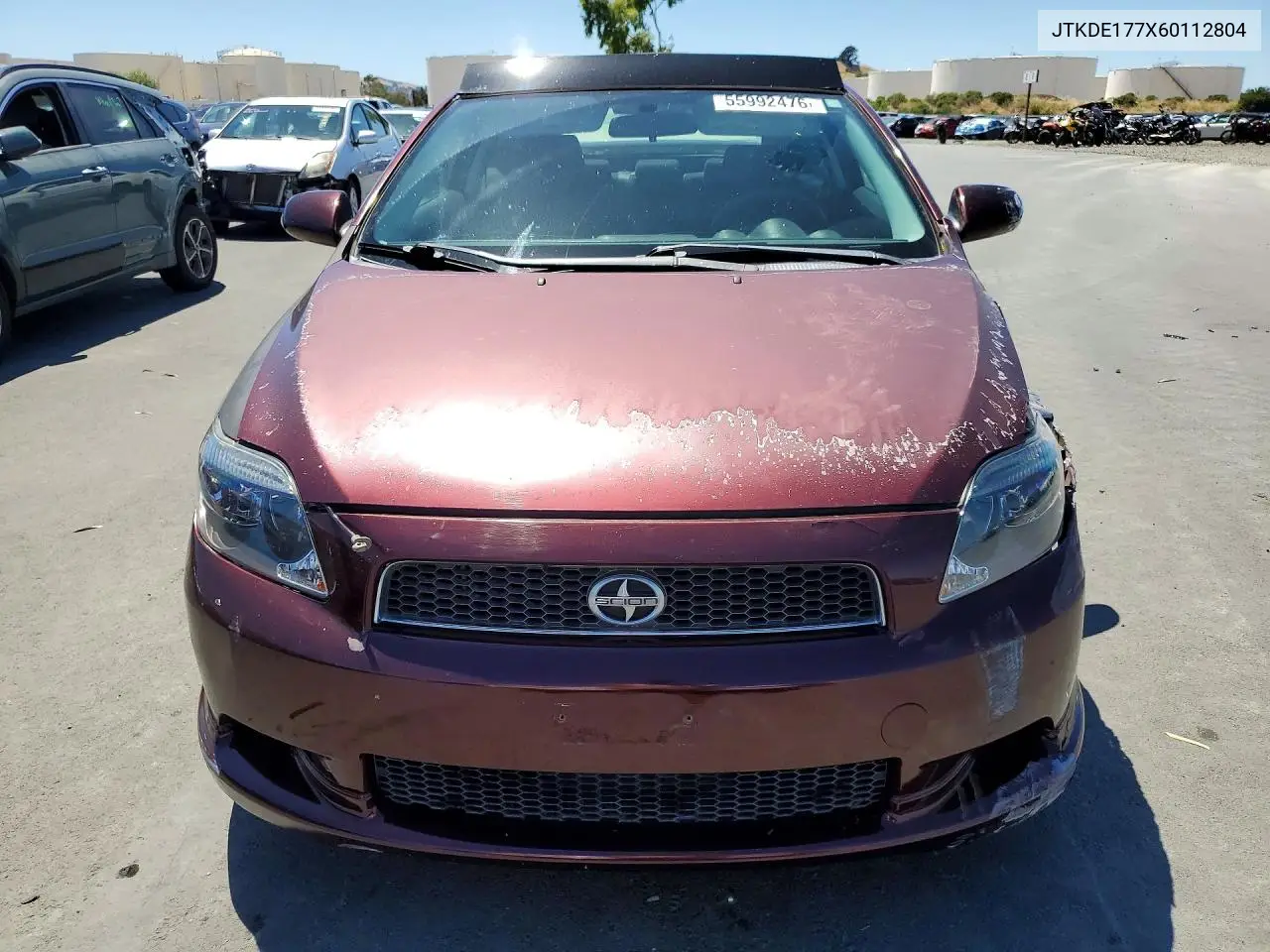 2006 Scion Tc Base VIN: JTKDE177X60112804 Lot: 55992476