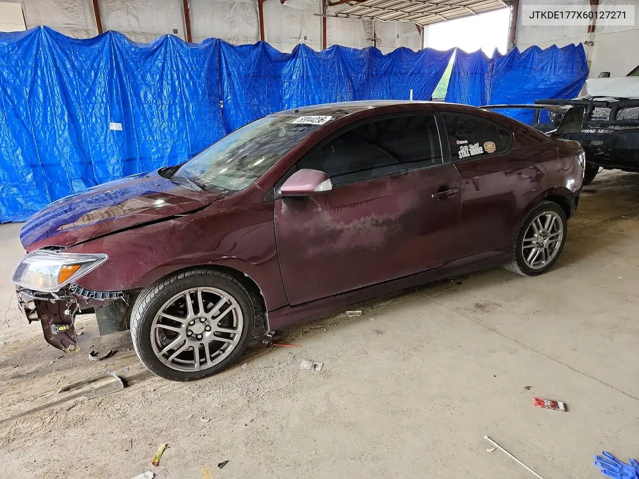 2006 Scion Tc VIN: JTKDE177X60127271 Lot: 58044296
