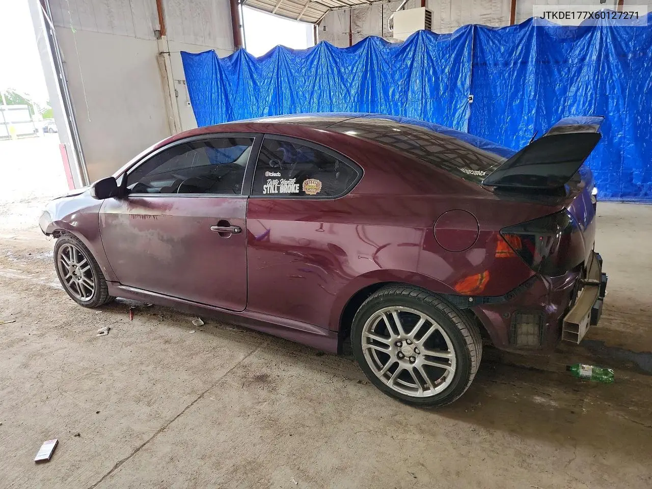 2006 Scion Tc VIN: JTKDE177X60127271 Lot: 58044296