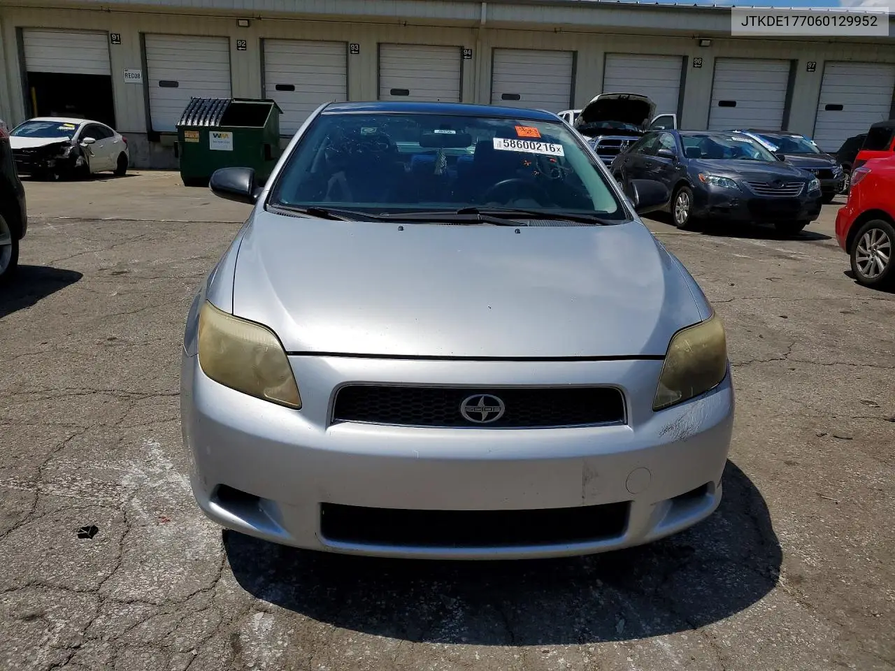 2006 Scion Tc Base VIN: JTKDE177060129952 Lot: 58600216