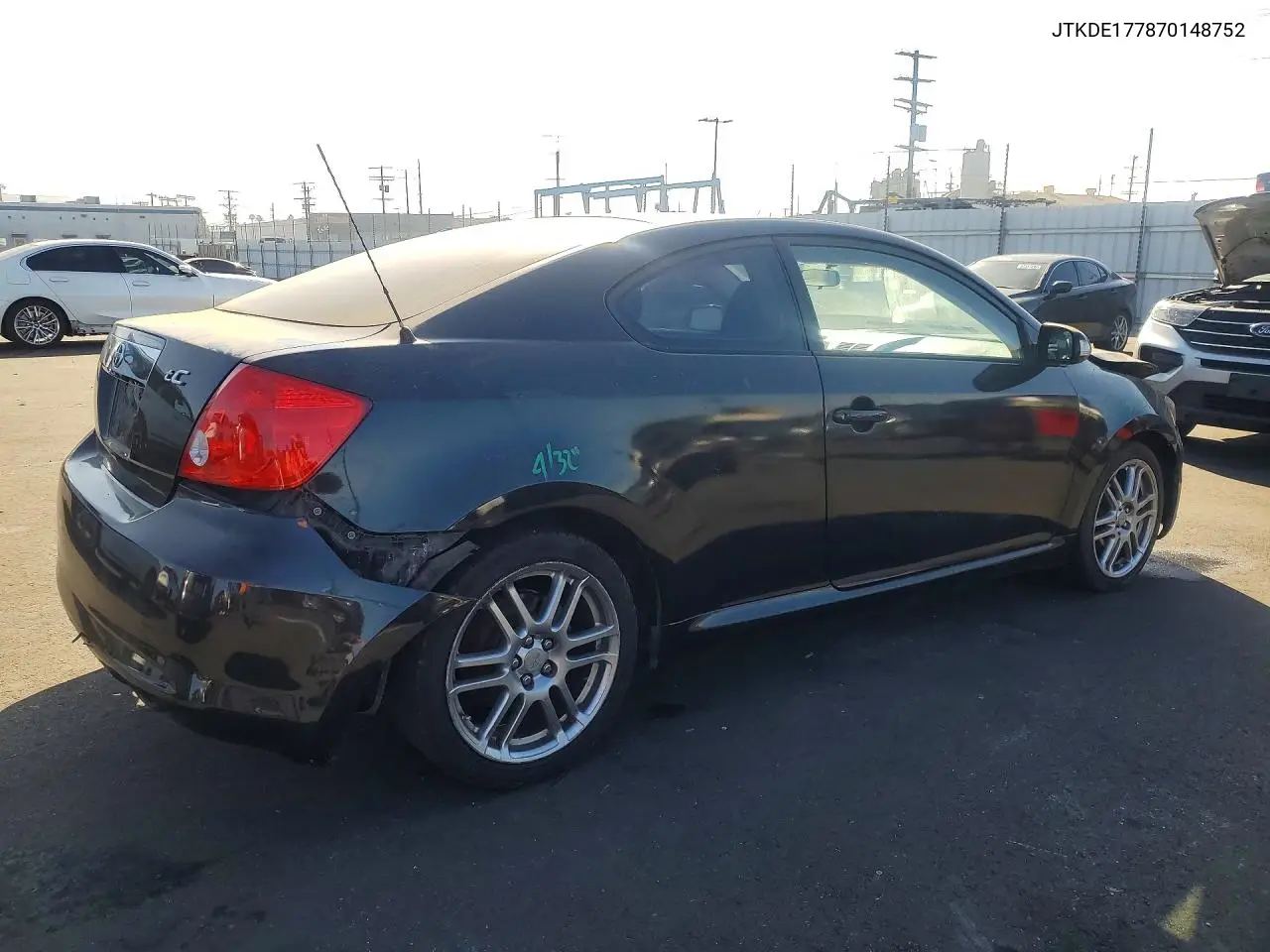 2007 Scion Tc Base VIN: JTKDE177870148752 Lot: 57168736
