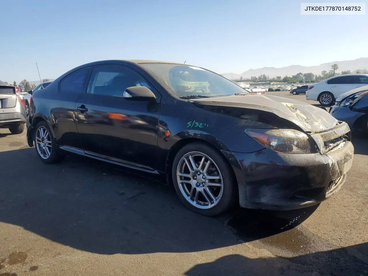 2007 Scion Tc Base VIN: JTKDE177870148752 Lot: 57168736