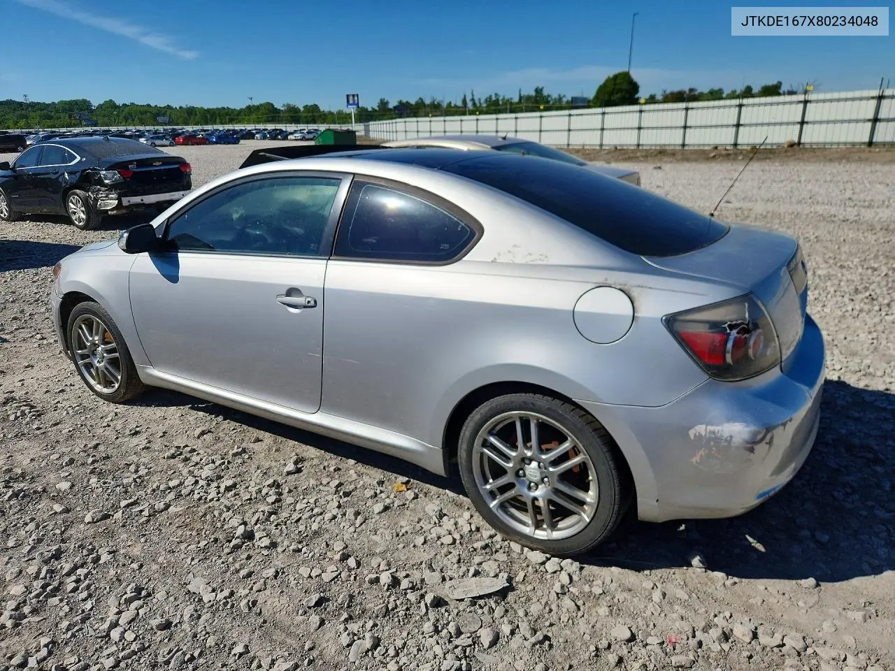 2008 Scion Tc Base VIN: JTKDE167X80234048 Lot: 55611836