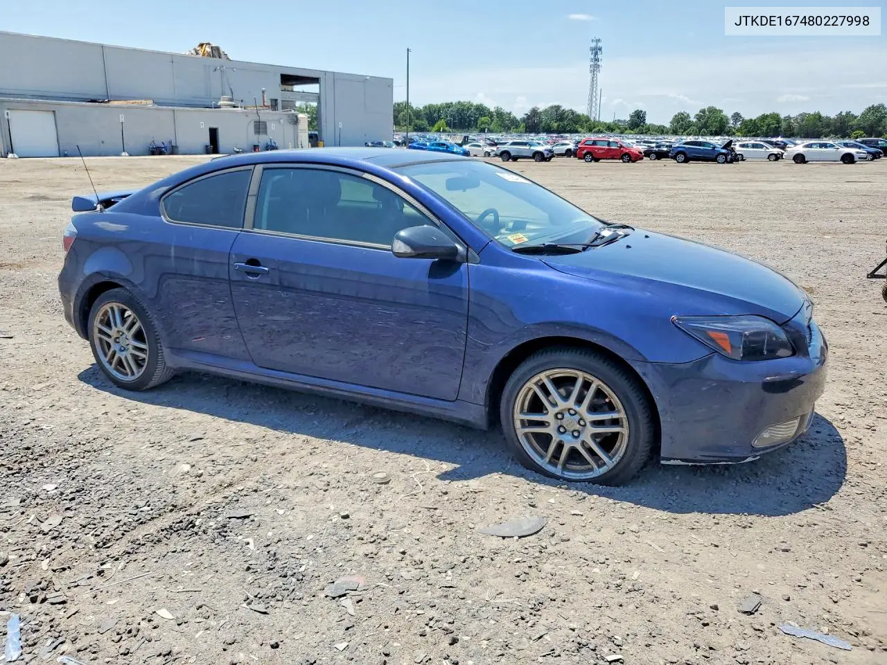 2008 Scion Tc Base VIN: JTKDE167480227998 Lot: 57293426