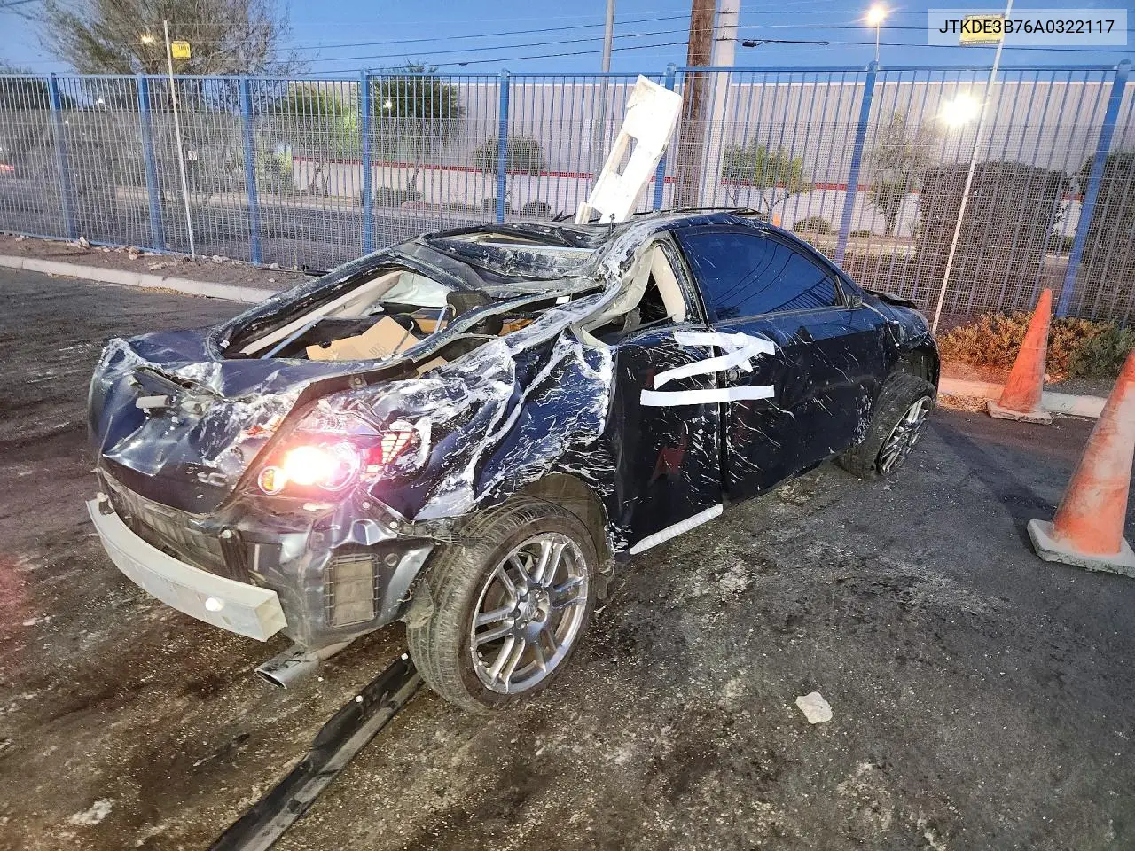 2010 Scion Tc Base VIN: JTKDE3B76A0322117 Lot: 56392026