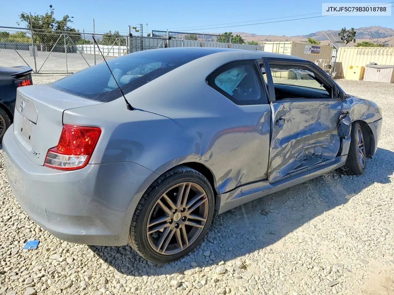 2011 Scion Tc Base VIN: JTKJF5C79B3018788 Lot: 54983496