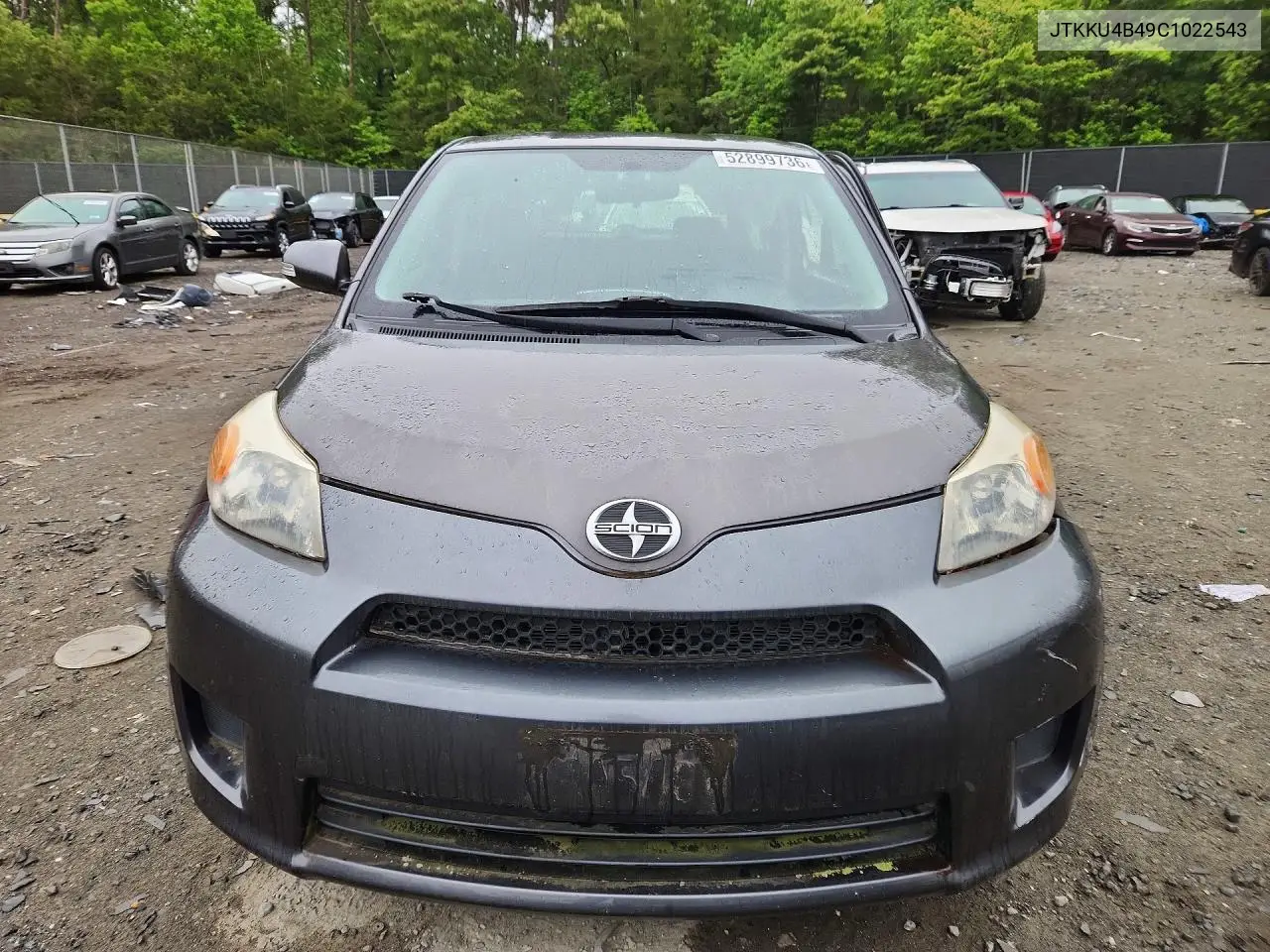 2012 Scion Xd Base VIN: JTKKU4B49C1022543 Lot: 52899736