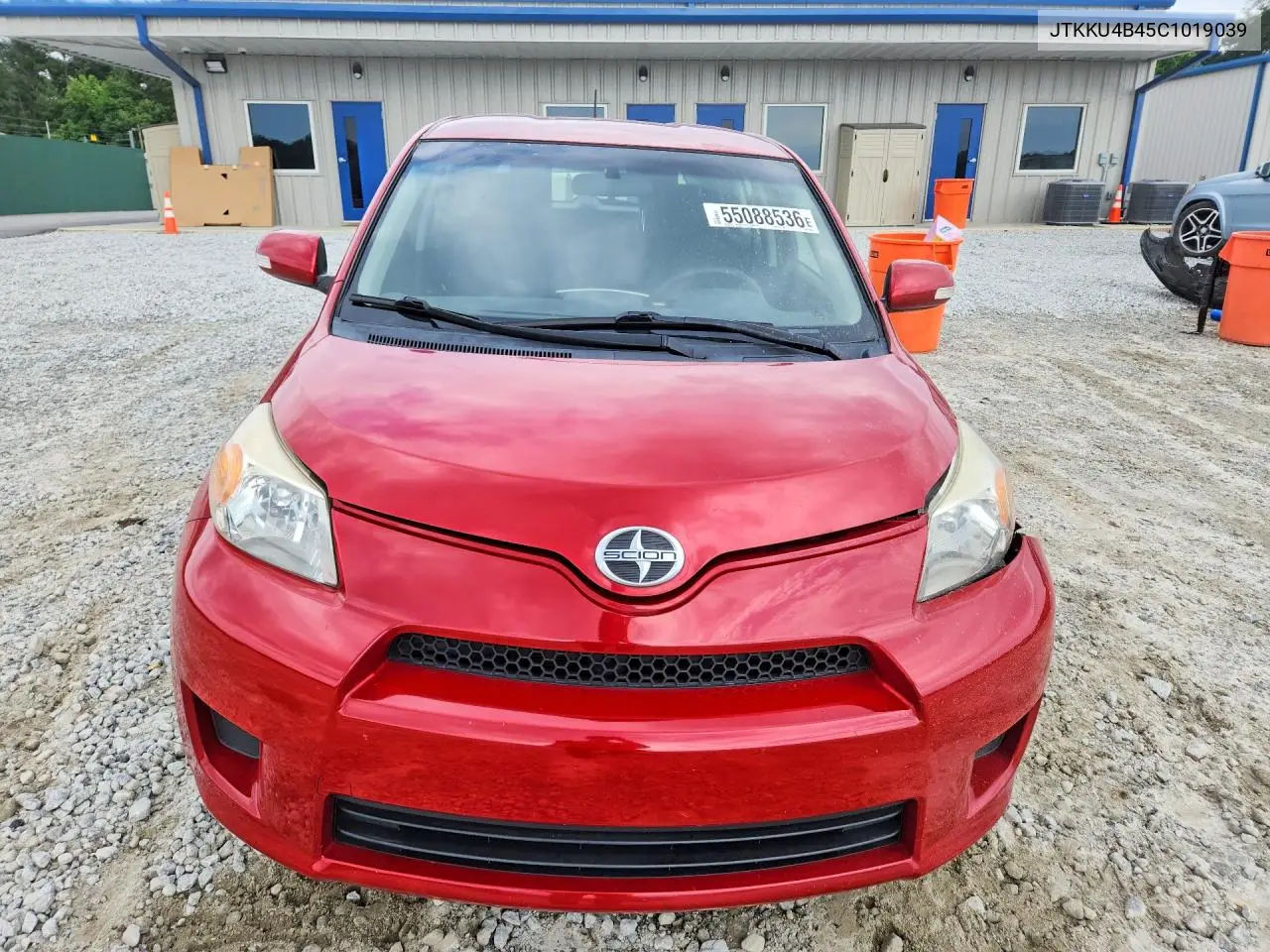 2012 Scion Xd Base VIN: JTKKU4B45C1019039 Lot: 55088536