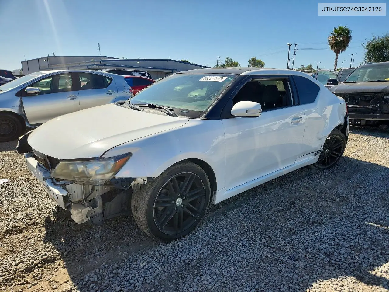2012 Scion Tc Base VIN: JTKJF5C74C3042126 Lot: 56887576
