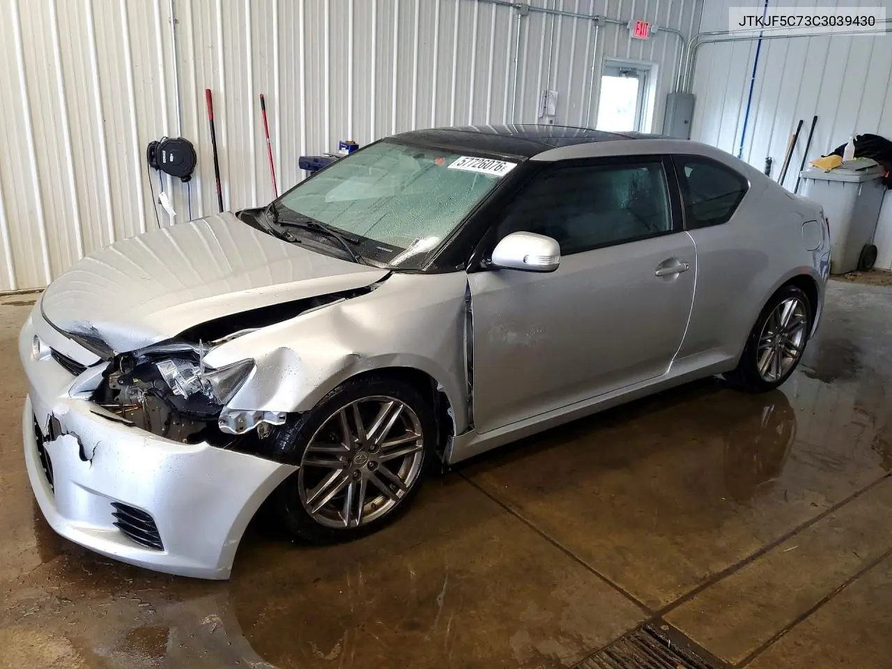 2012 Scion Tc Base VIN: JTKJF5C73C3039430 Lot: 57726076