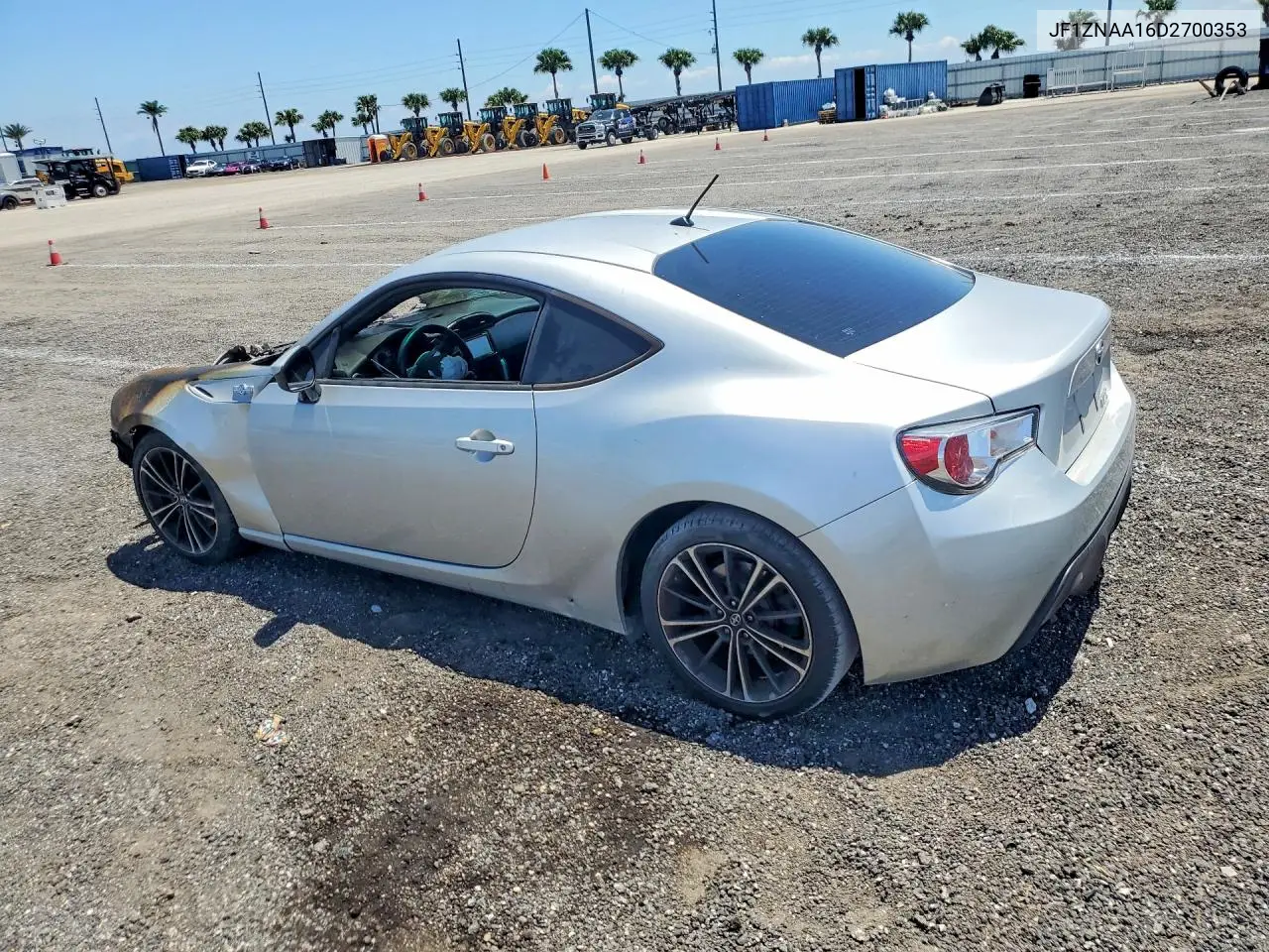 2013 Scion Fr-S Base VIN: JF1ZNAA16D2700353 Lot: 52697736
