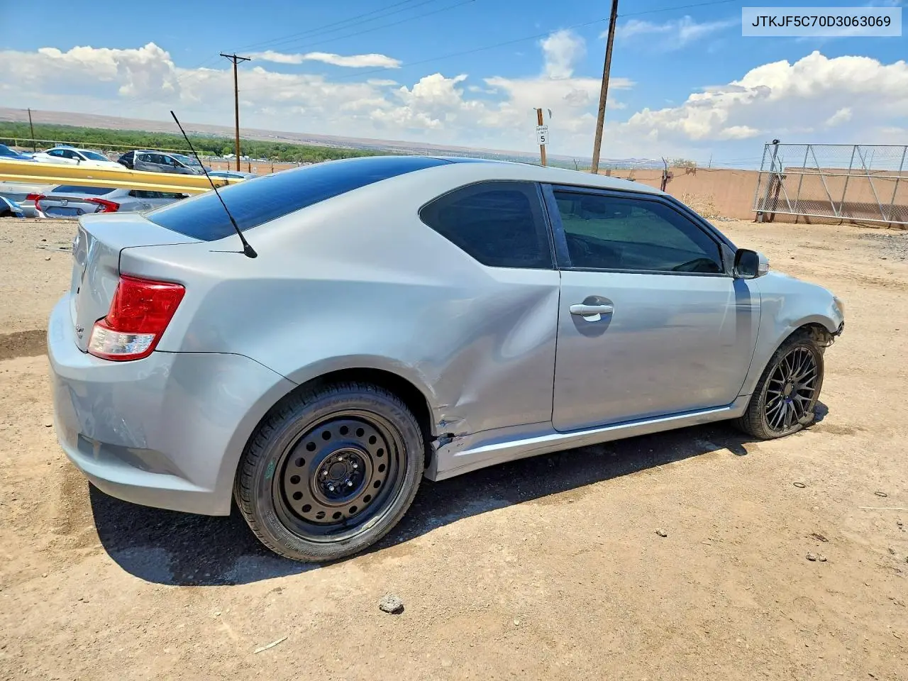 2013 Scion Tc Base VIN: JTKJF5C70D3063069 Lot: 57347896