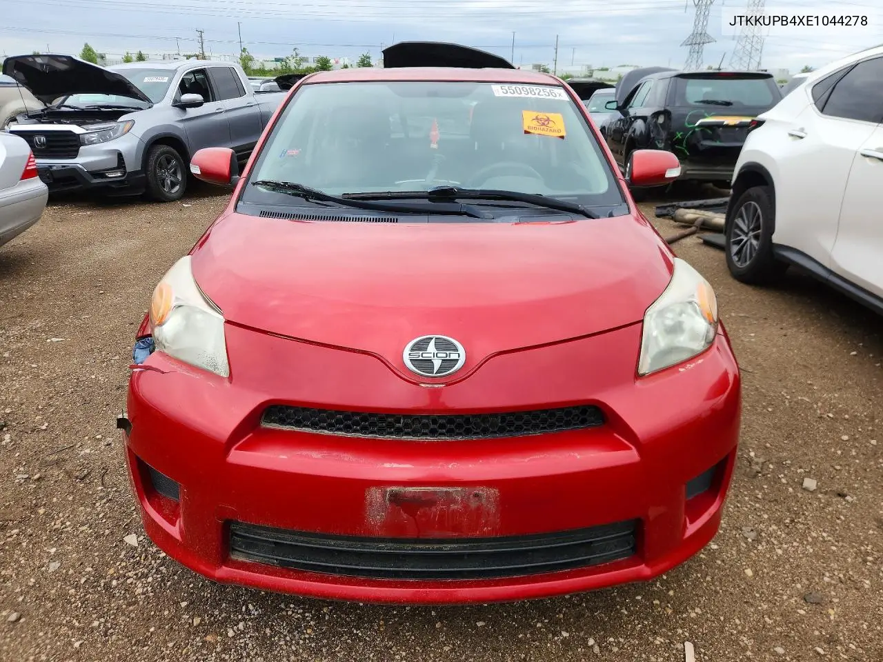 2014 Scion Xd Base VIN: JTKKUPB4XE1044278 Lot: 55098256