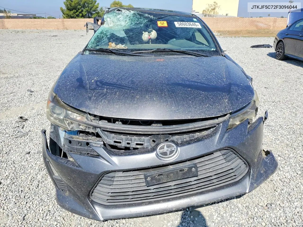 2015 Scion Tc Base VIN: JTKJF5C72F3096044 Lot: 58603646