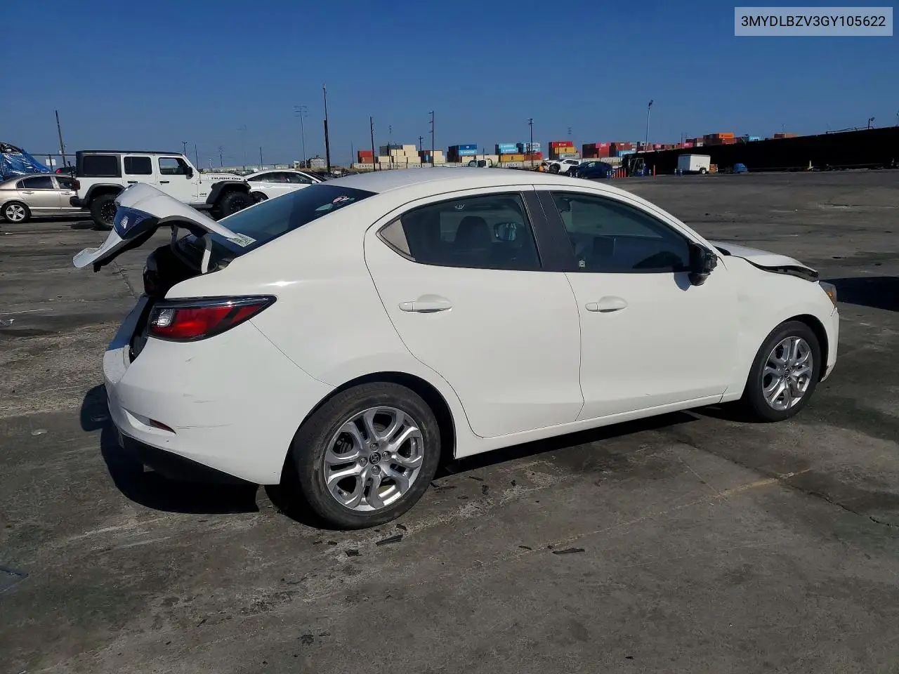 2016 Scion Ia Base VIN: 3MYDLBZV3GY105622 Lot: 52018476