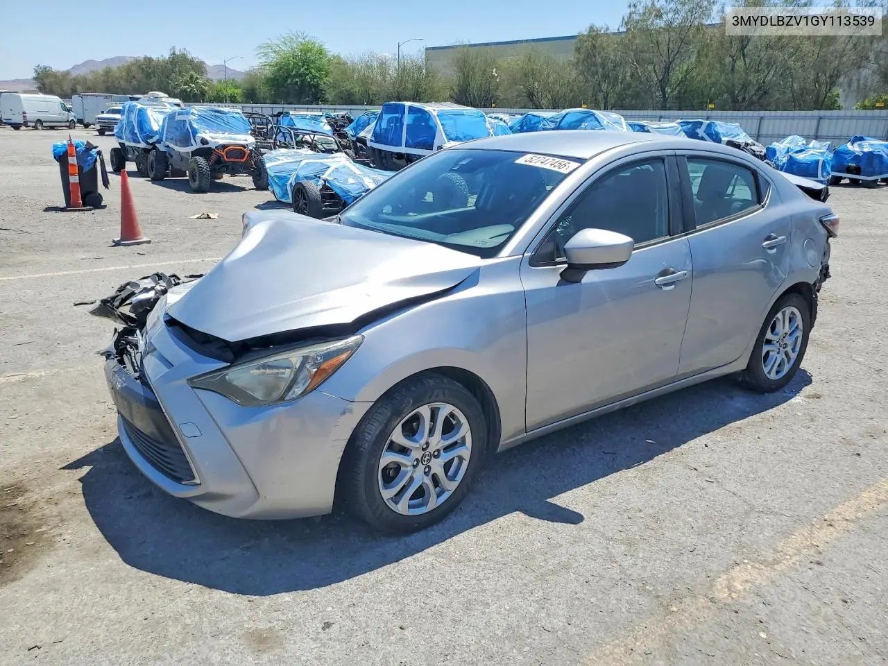 2016 Scion Ia Base VIN: 3MYDLBZV1GY113539 Lot: 52747456