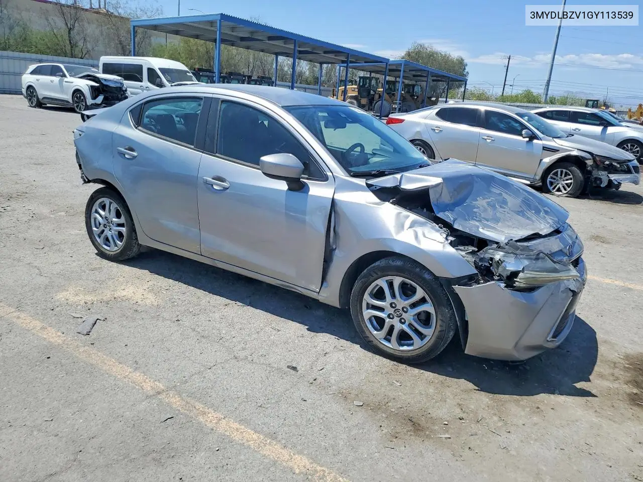 2016 Scion Ia Base VIN: 3MYDLBZV1GY113539 Lot: 52747456