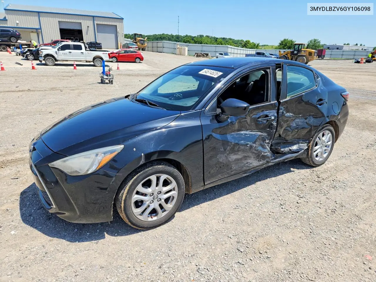 2016 Scion Ia Base VIN: 3MYDLBZV6GY106098 Lot: 54614626