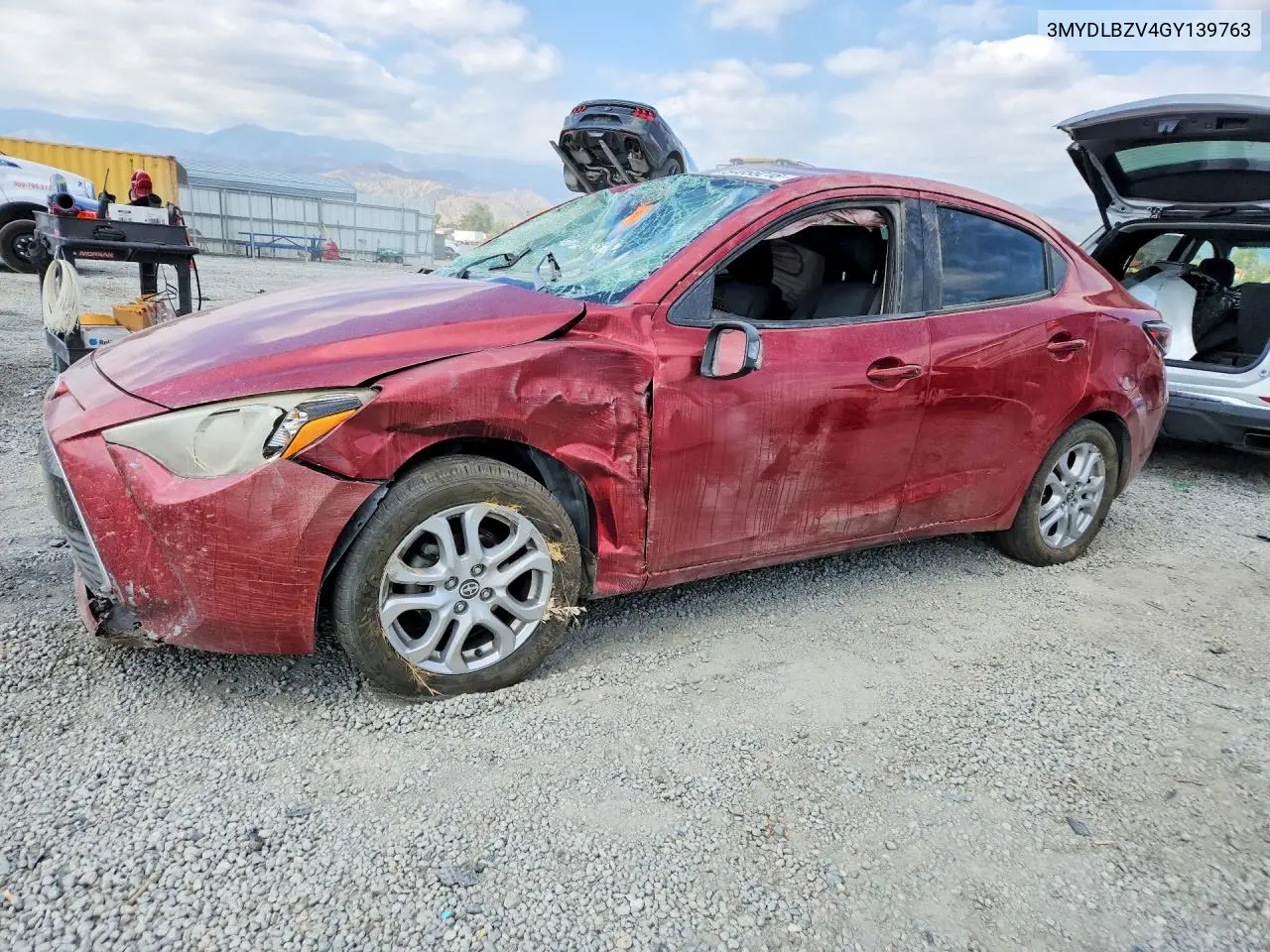 2016 Scion Ia Base VIN: 3MYDLBZV4GY139763 Lot: 54855216