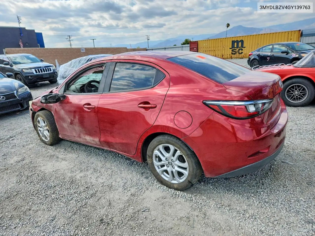2016 Scion Ia Base VIN: 3MYDLBZV4GY139763 Lot: 54855216