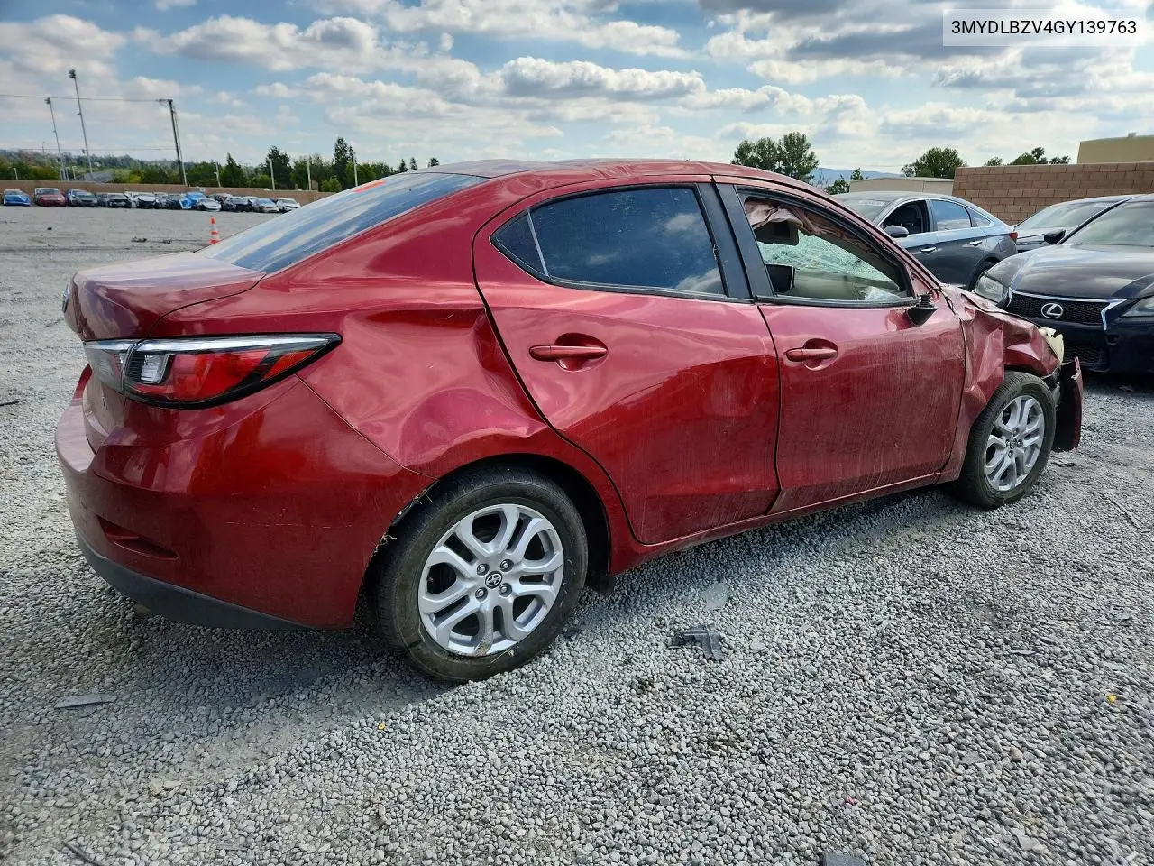 2016 Scion Ia Base VIN: 3MYDLBZV4GY139763 Lot: 54855216