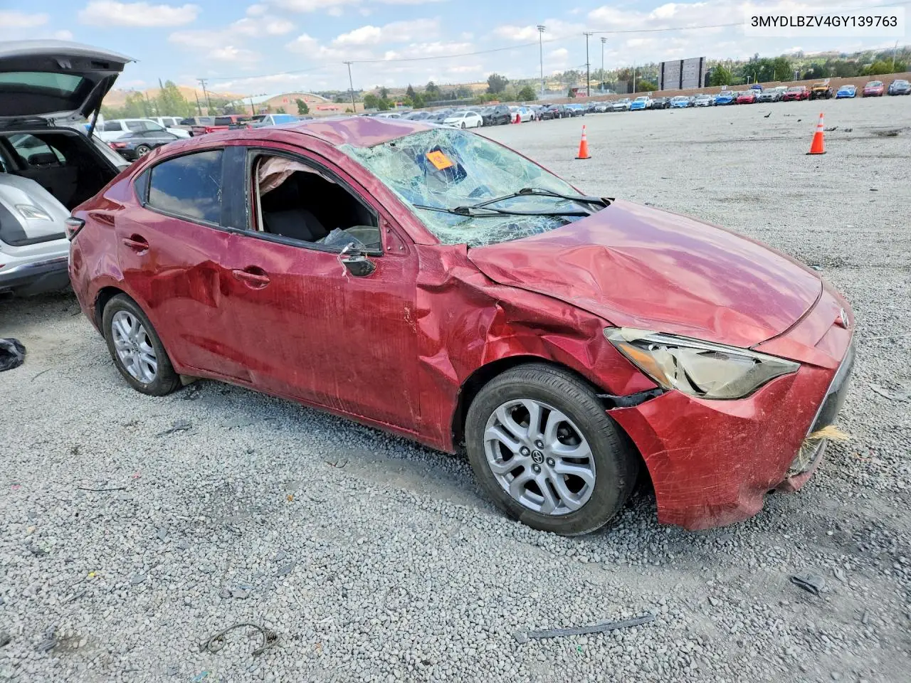 2016 Scion Ia Base VIN: 3MYDLBZV4GY139763 Lot: 54855216