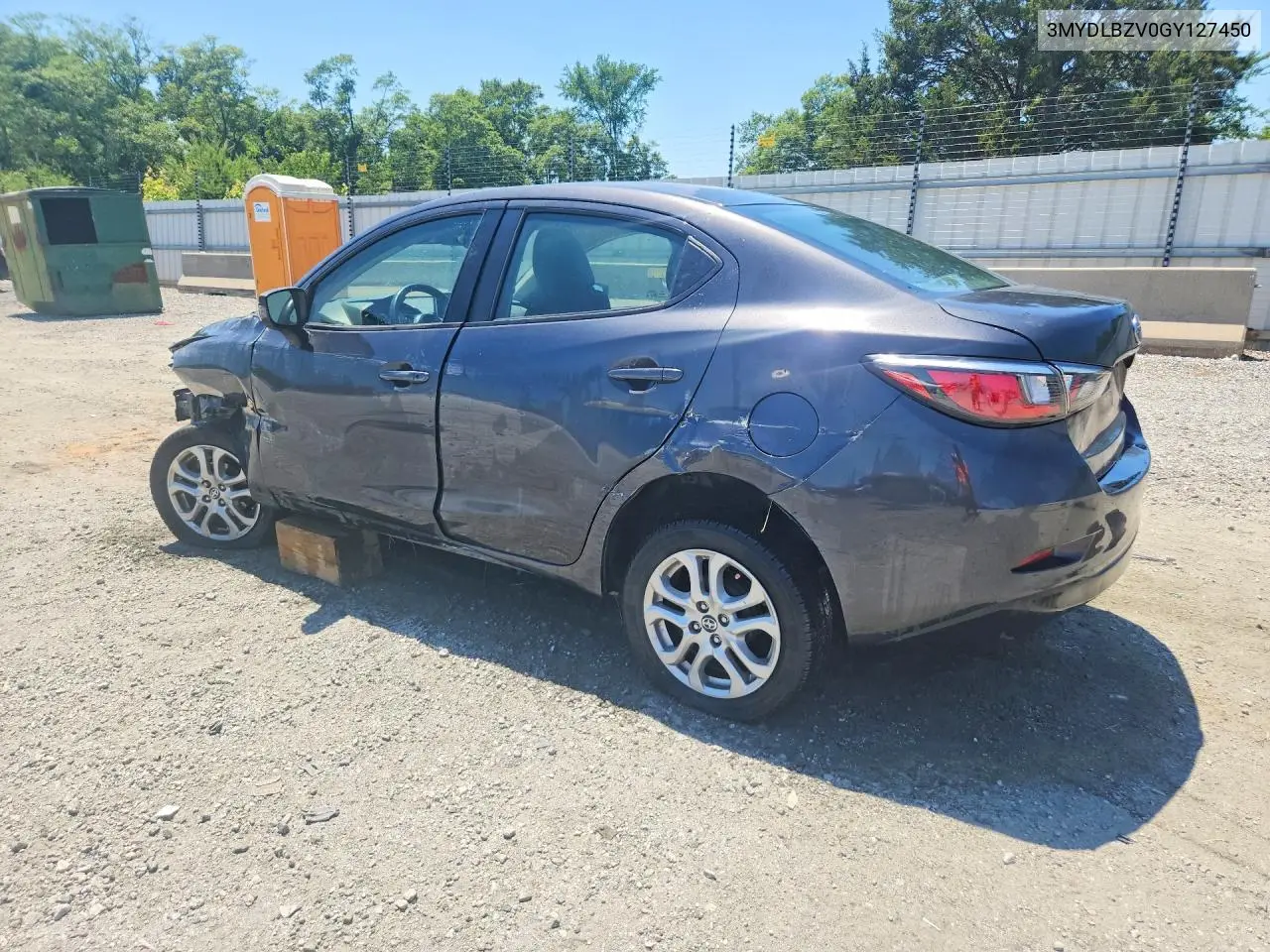 2016 Scion Ia Base VIN: 3MYDLBZV0GY127450 Lot: 55961616