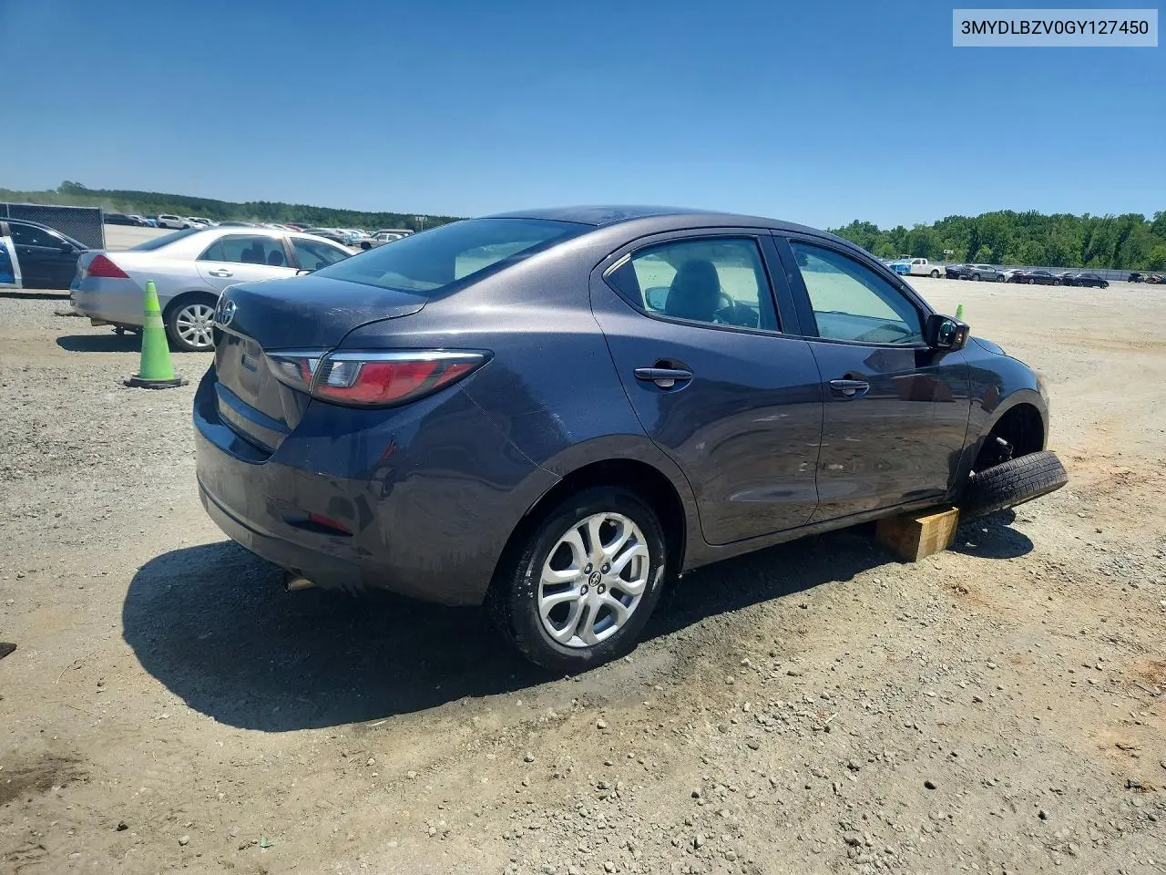 2016 Scion Ia Base VIN: 3MYDLBZV0GY127450 Lot: 55961616
