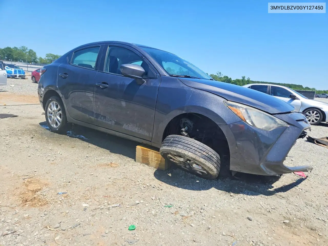 2016 Scion Ia Base VIN: 3MYDLBZV0GY127450 Lot: 55961616