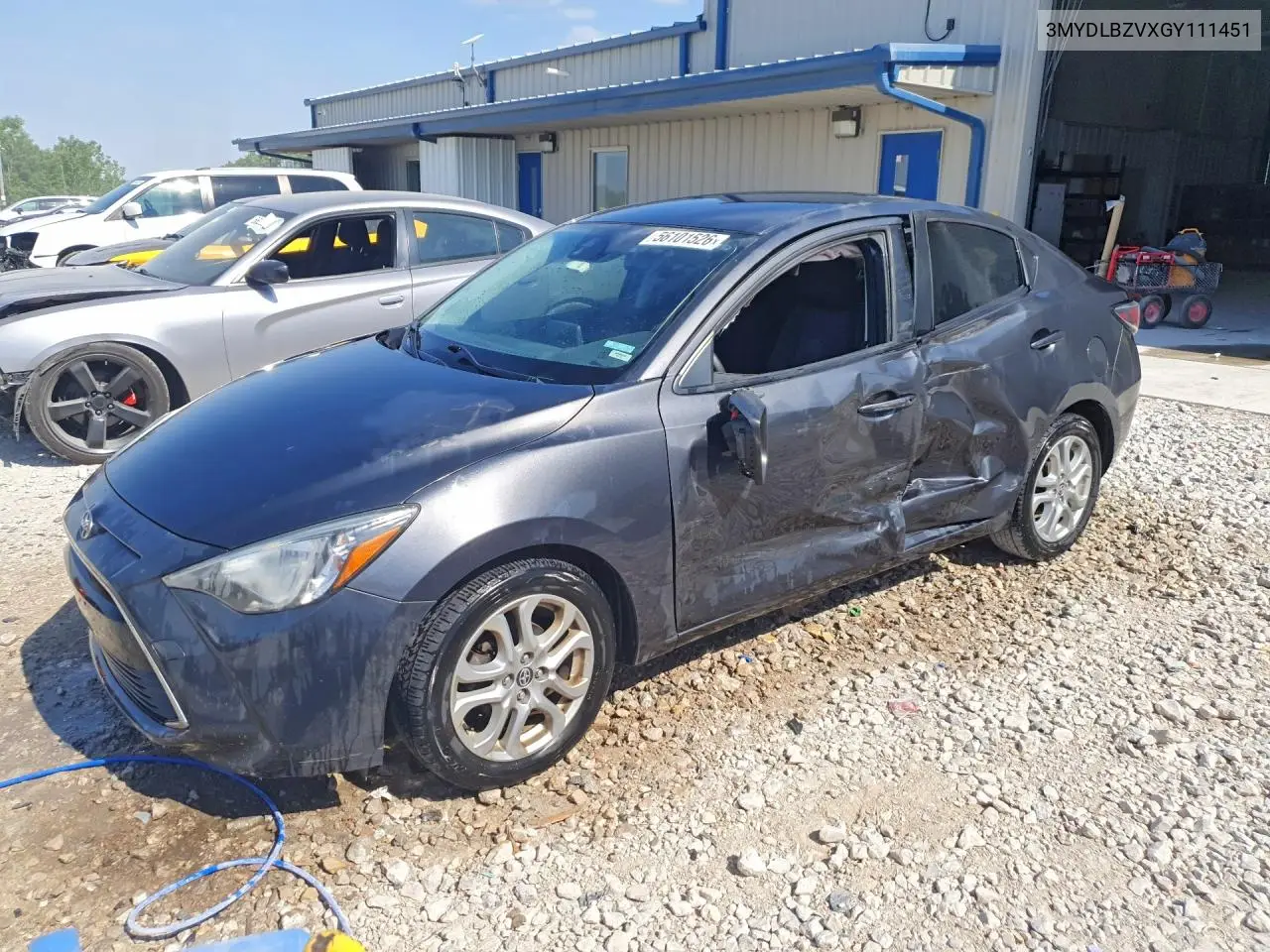 2016 Scion Ia Base VIN: 3MYDLBZVXGY111451 Lot: 56101526