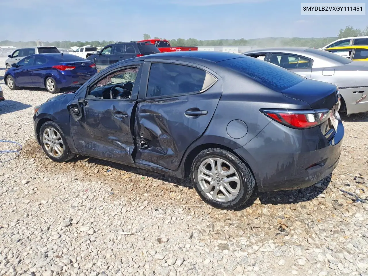 2016 Scion Ia Base VIN: 3MYDLBZVXGY111451 Lot: 56101526