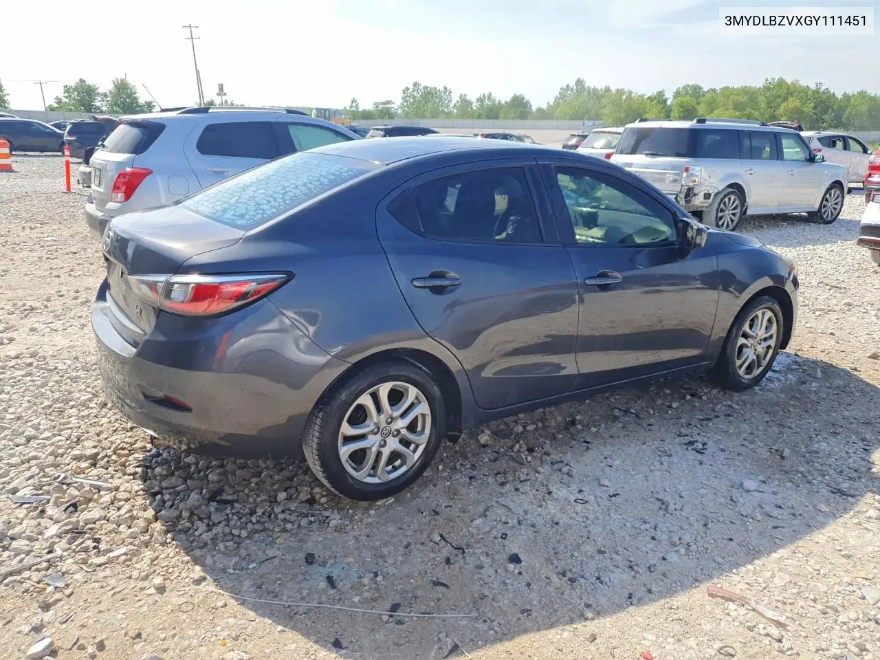 2016 Scion Ia Base VIN: 3MYDLBZVXGY111451 Lot: 56101526