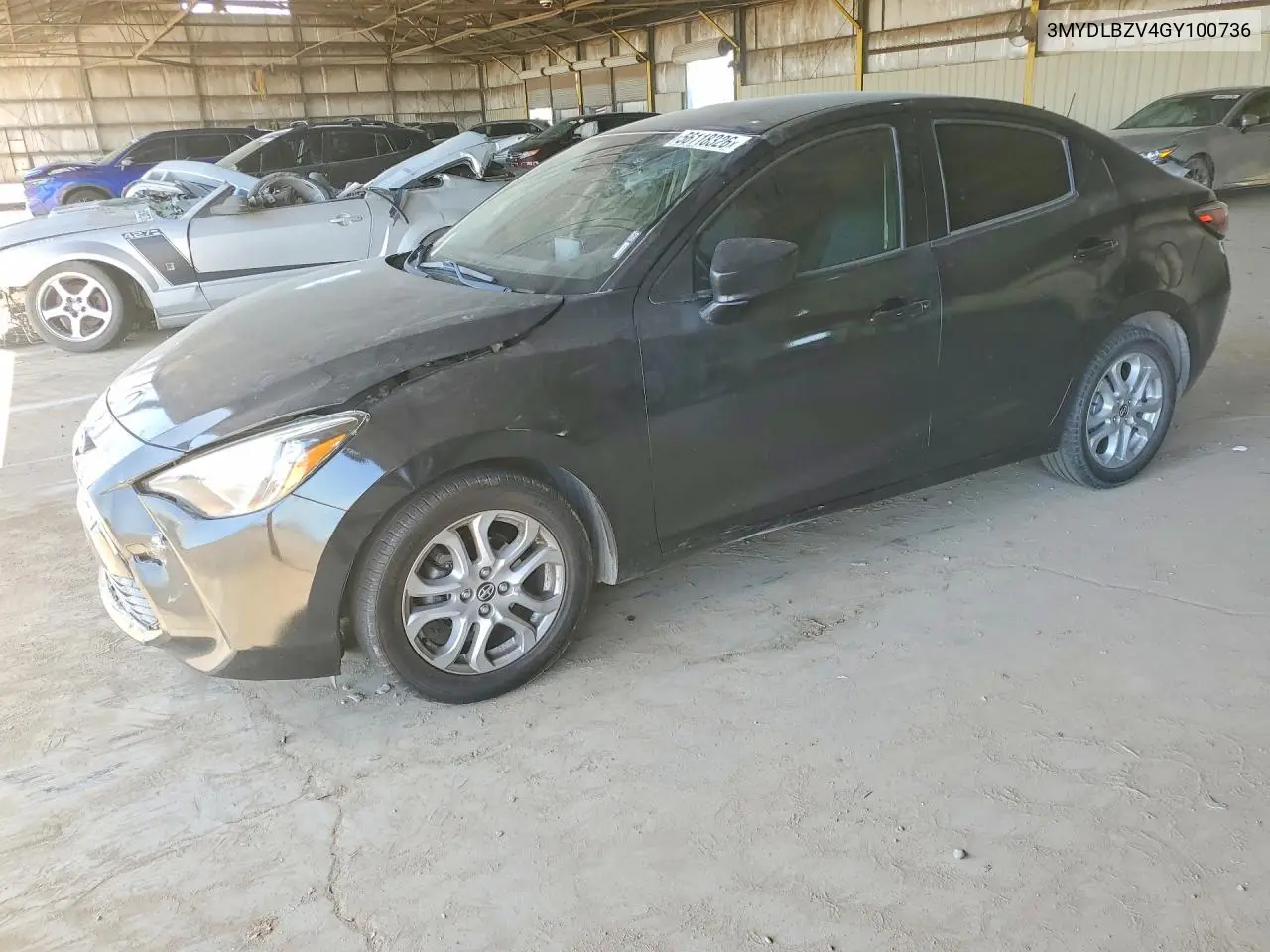 2016 Scion Ia Base VIN: 3MYDLBZV4GY100736 Lot: 56118326