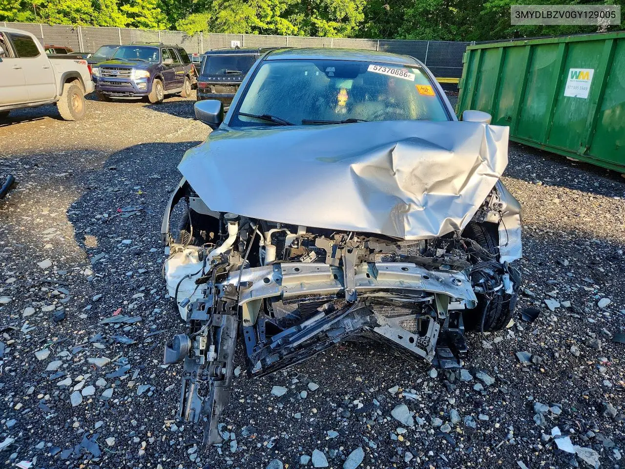 2016 Scion Ia Base VIN: 3MYDLBZV0GY129005 Lot: 57370886