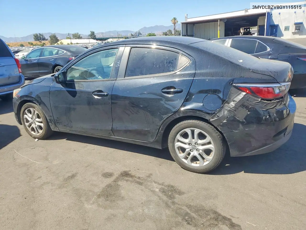 2016 Scion Ia Base VIN: 3MYDLBZV8GY115515 Lot: 57591856