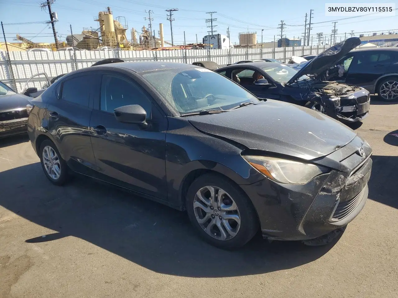 2016 Scion Ia Base VIN: 3MYDLBZV8GY115515 Lot: 57591856