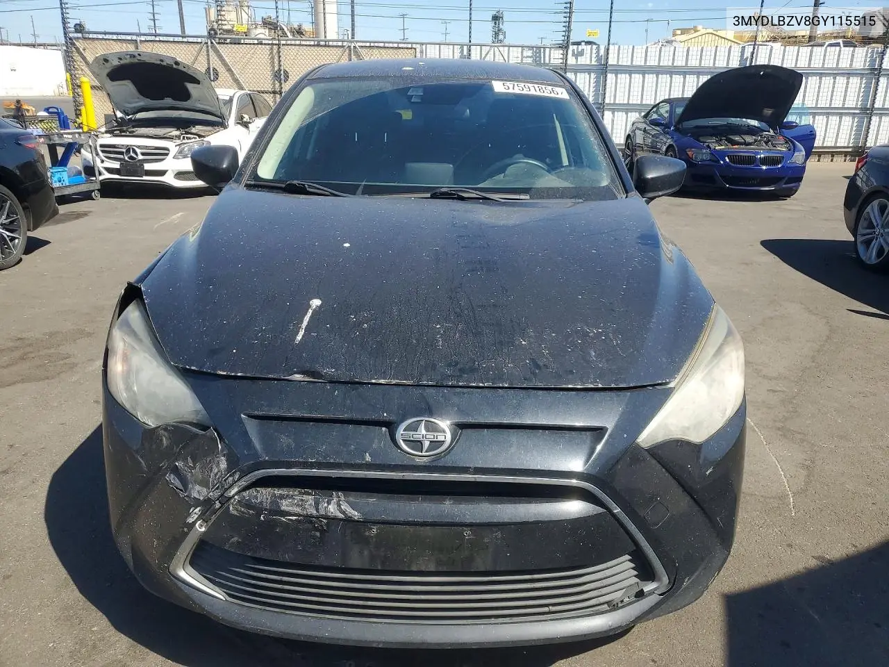 2016 Scion Ia Base VIN: 3MYDLBZV8GY115515 Lot: 57591856