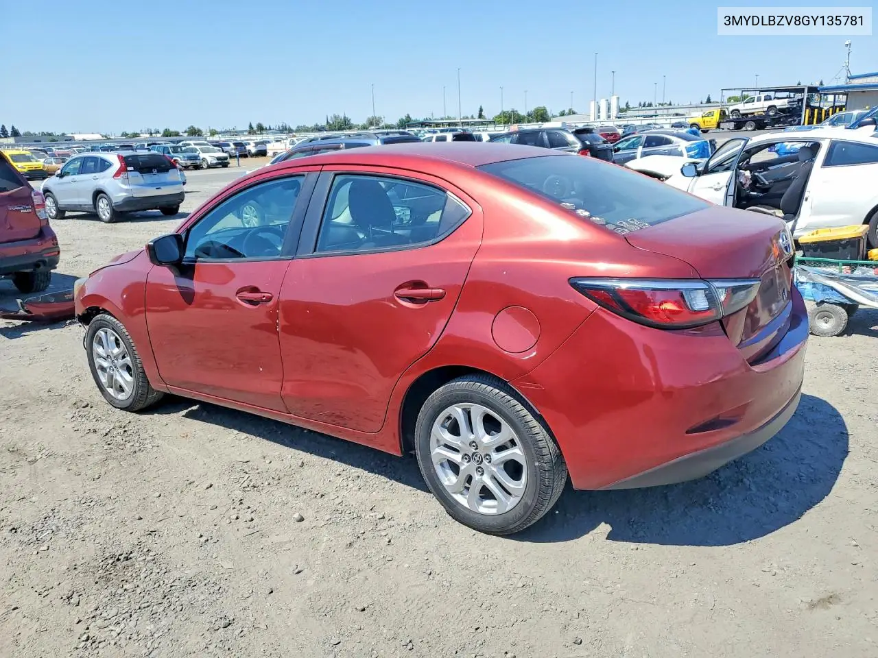 2016 Scion Ia Base VIN: 3MYDLBZV8GY135781 Lot: 58083926