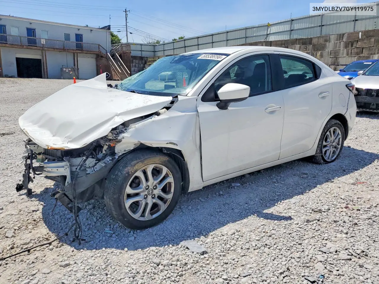 2016 Scion Ia Base VIN: 3MYDLBZV7GY119975 Lot: 58538956