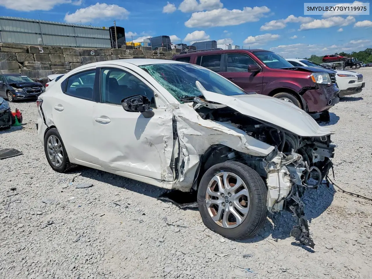 2016 Scion Ia Base VIN: 3MYDLBZV7GY119975 Lot: 58538956