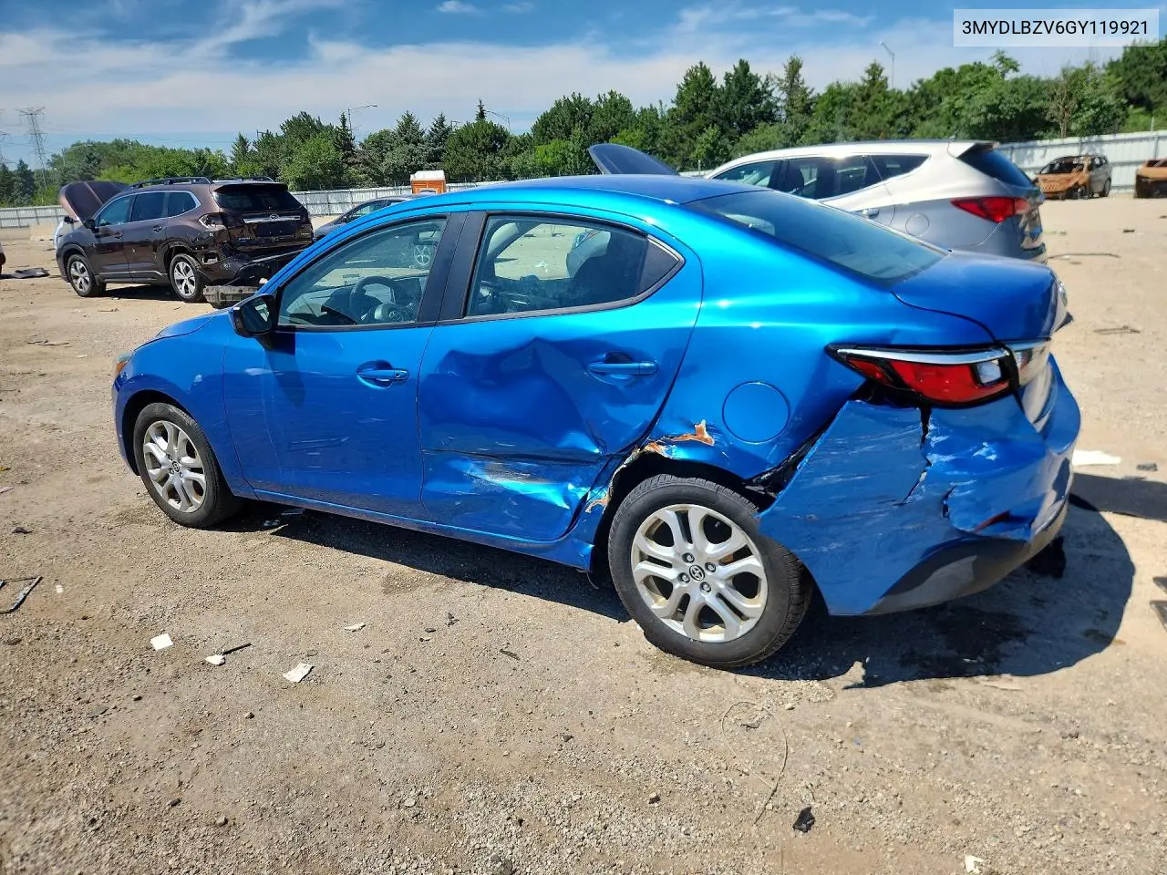 2016 Scion Ia Base VIN: 3MYDLBZV6GY119921 Lot: 58976026